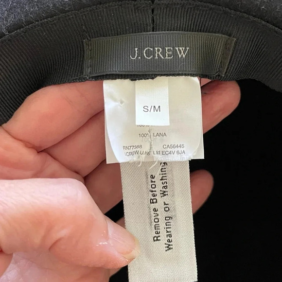 J.Crew Floppy felt hat in Black - Picture 3 of 6